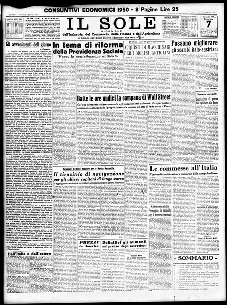 Il sole : giornale commerciale, agricolo, industriale... : organo ufficiale della Camera di commercio e industria di Milano ...