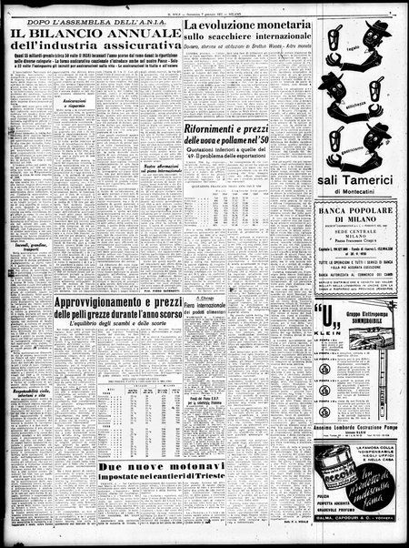 Il sole : giornale commerciale, agricolo, industriale... : organo ufficiale della Camera di commercio e industria di Milano ...