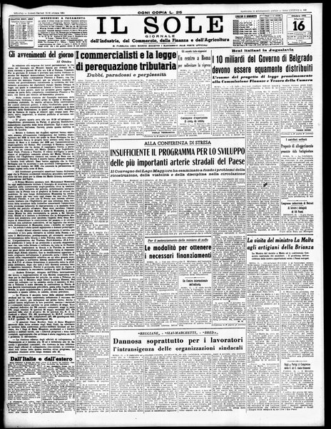 Il sole : giornale commerciale, agricolo, industriale... : organo ufficiale della Camera di commercio e industria di Milano ...