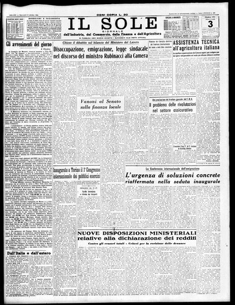 Il sole : giornale commerciale, agricolo, industriale... : organo ufficiale della Camera di commercio e industria di Milano ...