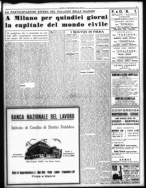 Il sole : giornale commerciale, agricolo, industriale... : organo ufficiale della Camera di commercio e industria di Milano ...