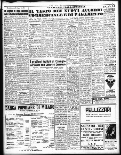 Il sole : giornale commerciale, agricolo, industriale... : organo ufficiale della Camera di commercio e industria di Milano ...