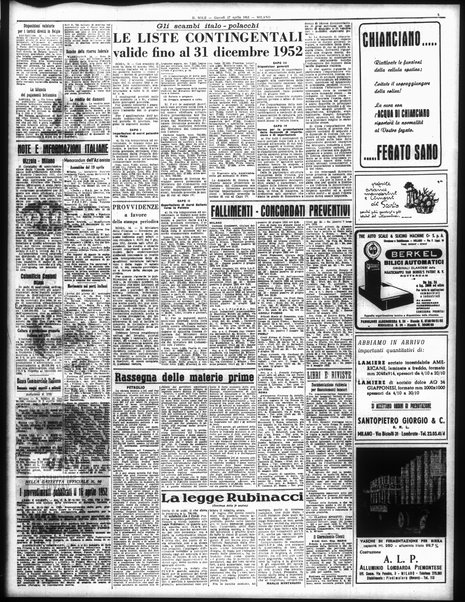 Il sole : giornale commerciale, agricolo, industriale... : organo ufficiale della Camera di commercio e industria di Milano ...