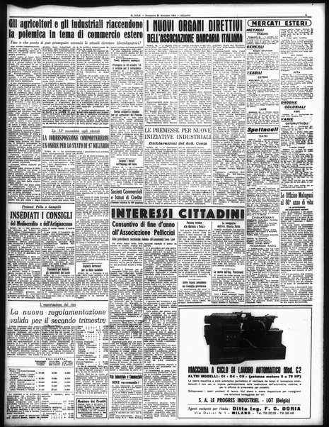 Il sole : giornale commerciale, agricolo, industriale... : organo ufficiale della Camera di commercio e industria di Milano ...