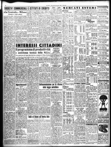 Il sole : giornale commerciale, agricolo, industriale... : organo ufficiale della Camera di commercio e industria di Milano ...