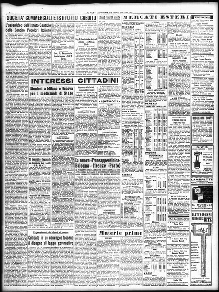 Il sole : giornale commerciale, agricolo, industriale... : organo ufficiale della Camera di commercio e industria di Milano ...