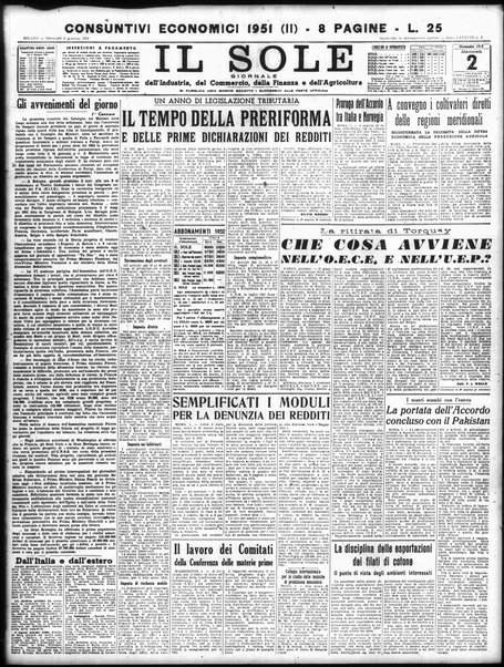 Il sole : giornale commerciale, agricolo, industriale... : organo ufficiale della Camera di commercio e industria di Milano ...