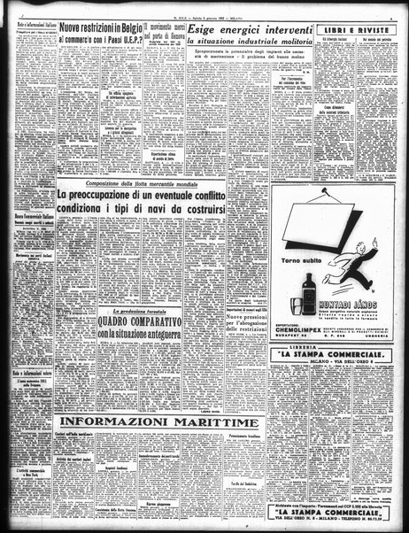 Il sole : giornale commerciale, agricolo, industriale... : organo ufficiale della Camera di commercio e industria di Milano ...