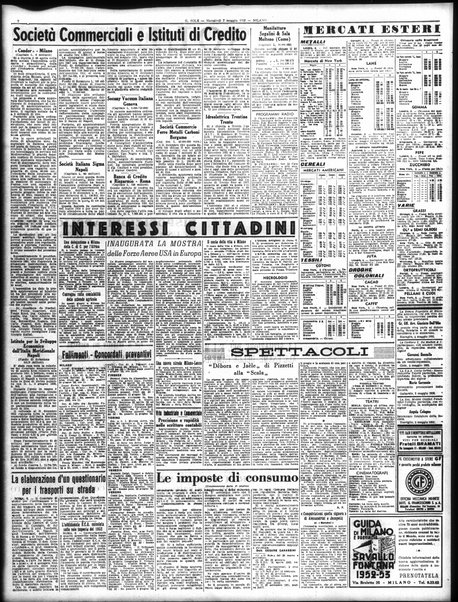 Il sole : giornale commerciale, agricolo, industriale... : organo ufficiale della Camera di commercio e industria di Milano ...