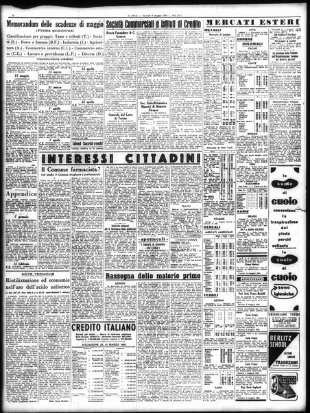 Il sole : giornale commerciale, agricolo, industriale... : organo ufficiale della Camera di commercio e industria di Milano ...