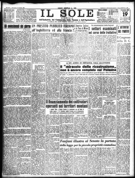 Il sole : giornale commerciale, agricolo, industriale... : organo ufficiale della Camera di commercio e industria di Milano ...