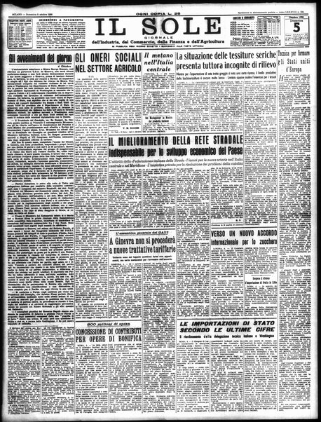 Il sole : giornale commerciale, agricolo, industriale... : organo ufficiale della Camera di commercio e industria di Milano ...