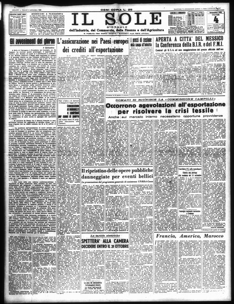Il sole : giornale commerciale, agricolo, industriale... : organo ufficiale della Camera di commercio e industria di Milano ...