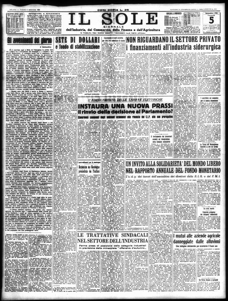 Il sole : giornale commerciale, agricolo, industriale... : organo ufficiale della Camera di commercio e industria di Milano ...