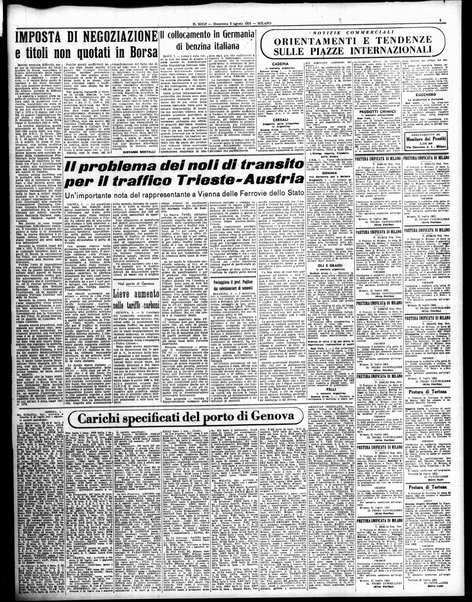 Il sole : giornale commerciale, agricolo, industriale... : organo ufficiale della Camera di commercio e industria di Milano ...