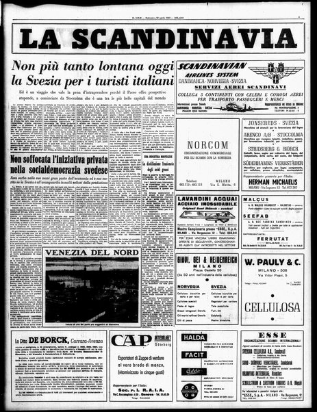 Il sole : giornale commerciale, agricolo, industriale... : organo ufficiale della Camera di commercio e industria di Milano ...