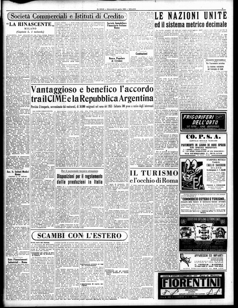 Il sole : giornale commerciale, agricolo, industriale... : organo ufficiale della Camera di commercio e industria di Milano ...