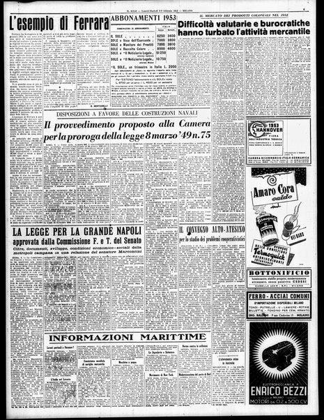 Il sole : giornale commerciale, agricolo, industriale... : organo ufficiale della Camera di commercio e industria di Milano ...