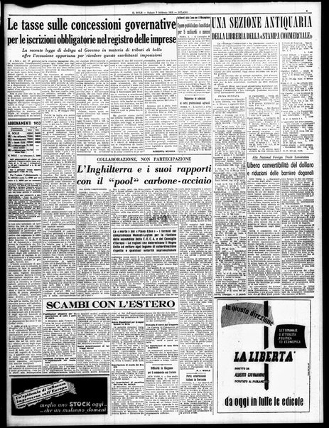 Il sole : giornale commerciale, agricolo, industriale... : organo ufficiale della Camera di commercio e industria di Milano ...