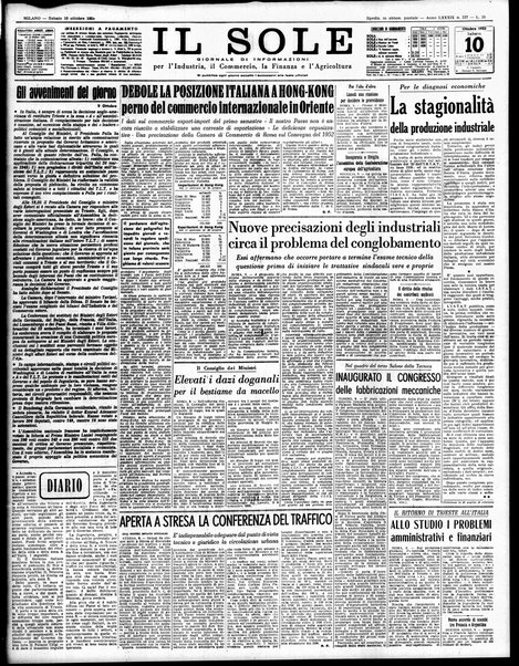 Il sole : giornale commerciale, agricolo, industriale... : organo ufficiale della Camera di commercio e industria di Milano ...