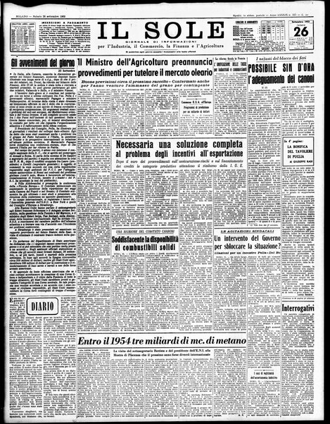 Il sole : giornale commerciale, agricolo, industriale... : organo ufficiale della Camera di commercio e industria di Milano ...