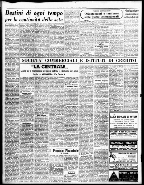 Il sole : giornale commerciale, agricolo, industriale... : organo ufficiale della Camera di commercio e industria di Milano ...