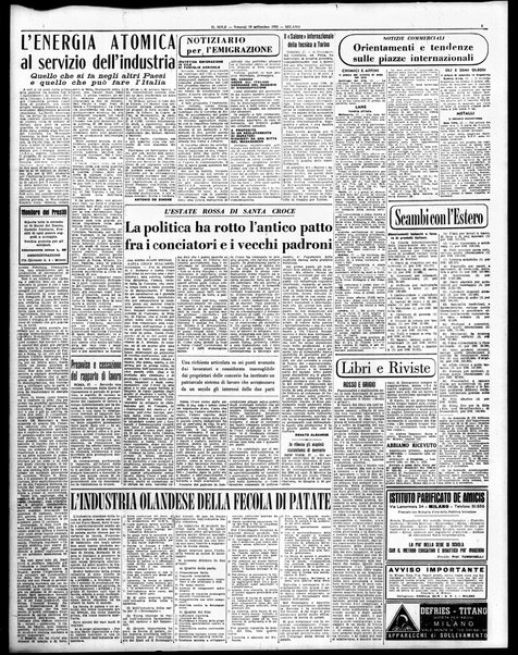 Il sole : giornale commerciale, agricolo, industriale... : organo ufficiale della Camera di commercio e industria di Milano ...