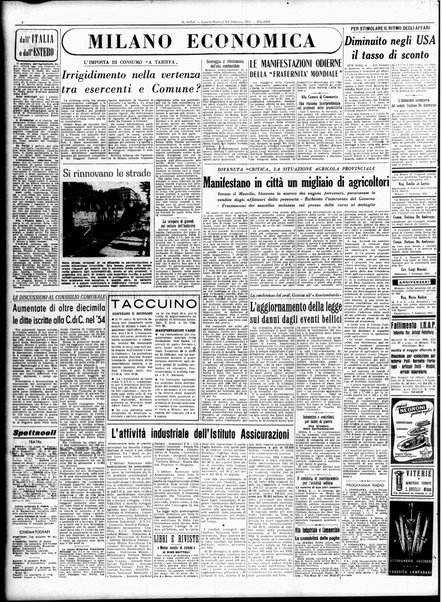 Il sole : giornale commerciale, agricolo, industriale... : organo ufficiale della Camera di commercio e industria di Milano ...