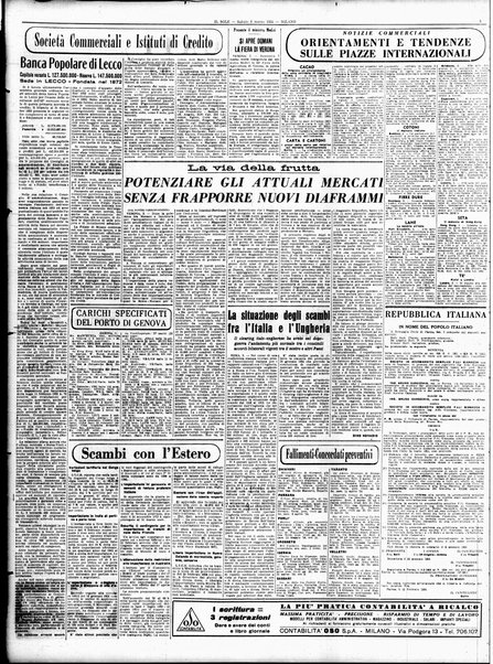 Il sole : giornale commerciale, agricolo, industriale... : organo ufficiale della Camera di commercio e industria di Milano ...