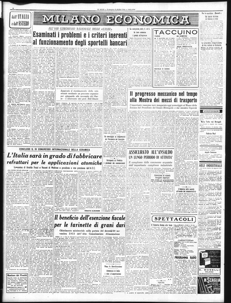 Il sole : giornale commerciale, agricolo, industriale... : organo ufficiale della Camera di commercio e industria di Milano ...