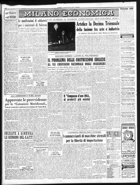 Il sole : giornale commerciale, agricolo, industriale... : organo ufficiale della Camera di commercio e industria di Milano ...