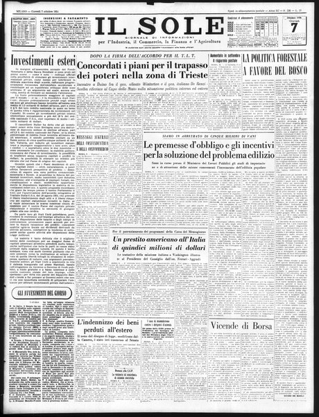 Il sole : giornale commerciale, agricolo, industriale... : organo ufficiale della Camera di commercio e industria di Milano ...