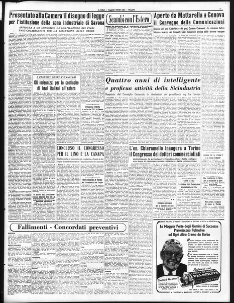 Il sole : giornale commerciale, agricolo, industriale... : organo ufficiale della Camera di commercio e industria di Milano ...