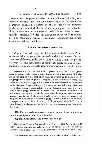 Lo sperimentale ovvero giornale critico di medicina e chirurgia per servire ai bisogni dell'arte salutare