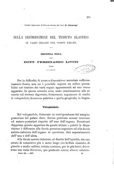 Lo sperimentale ovvero giornale critico di medicina e chirurgia per servire ai bisogni dell'arte salutare