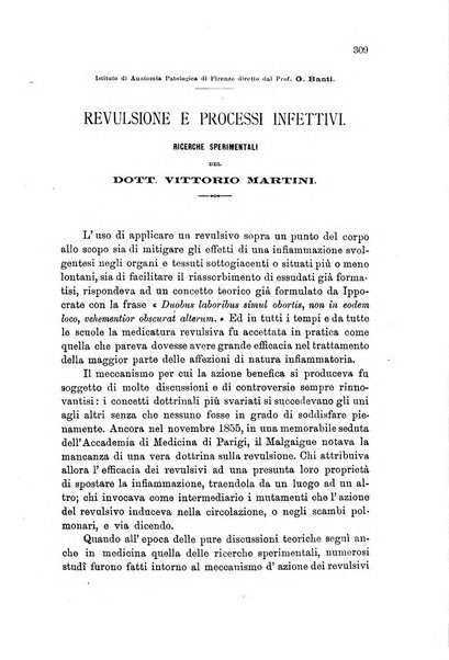 Lo sperimentale ovvero giornale critico di medicina e chirurgia per servire ai bisogni dell'arte salutare