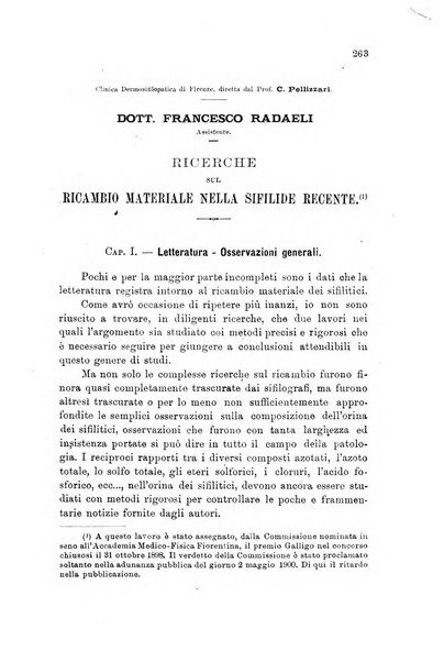 Lo sperimentale ovvero giornale critico di medicina e chirurgia per servire ai bisogni dell'arte salutare