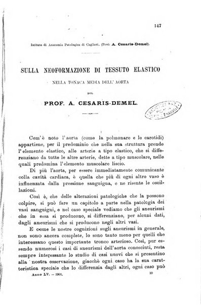 Lo sperimentale ovvero giornale critico di medicina e chirurgia per servire ai bisogni dell'arte salutare