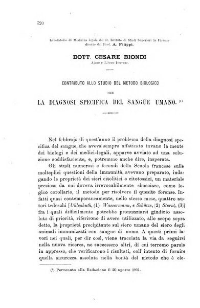 Lo sperimentale ovvero giornale critico di medicina e chirurgia per servire ai bisogni dell'arte salutare