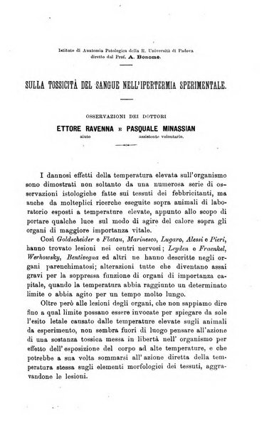 Lo sperimentale ovvero giornale critico di medicina e chirurgia per servire ai bisogni dell'arte salutare