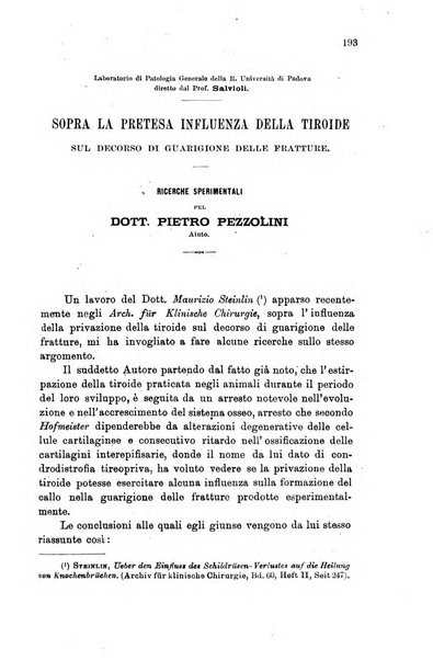 Lo sperimentale ovvero giornale critico di medicina e chirurgia per servire ai bisogni dell'arte salutare