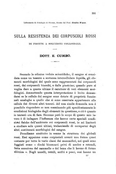 Lo sperimentale ovvero giornale critico di medicina e chirurgia per servire ai bisogni dell'arte salutare