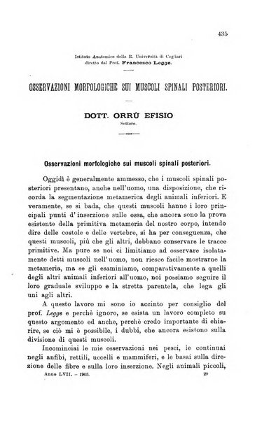 Lo sperimentale ovvero giornale critico di medicina e chirurgia per servire ai bisogni dell'arte salutare