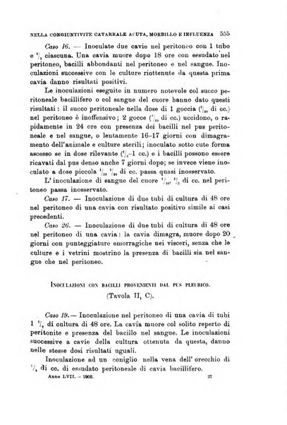 Lo sperimentale ovvero giornale critico di medicina e chirurgia per servire ai bisogni dell'arte salutare