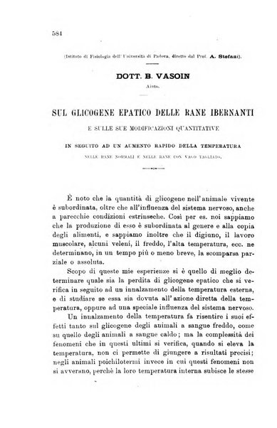 Lo sperimentale ovvero giornale critico di medicina e chirurgia per servire ai bisogni dell'arte salutare