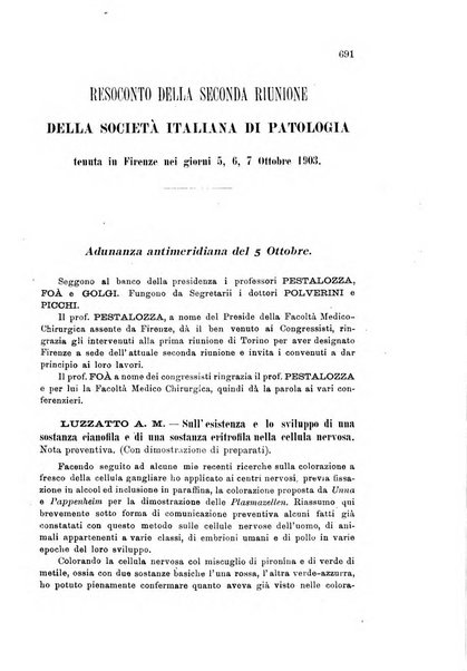 Lo sperimentale ovvero giornale critico di medicina e chirurgia per servire ai bisogni dell'arte salutare