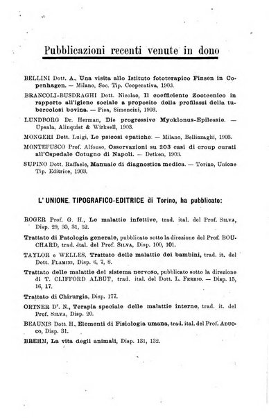 Lo sperimentale ovvero giornale critico di medicina e chirurgia per servire ai bisogni dell'arte salutare