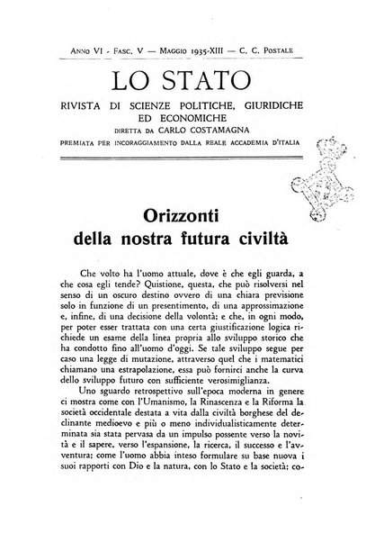 Lo Stato rivista di scienze politiche e giuridiche