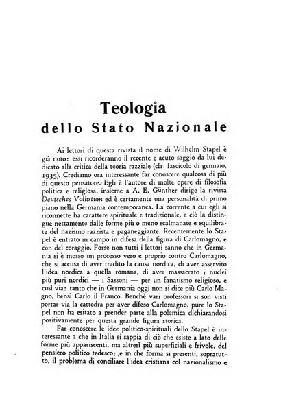 Lo Stato rivista di scienze politiche e giuridiche