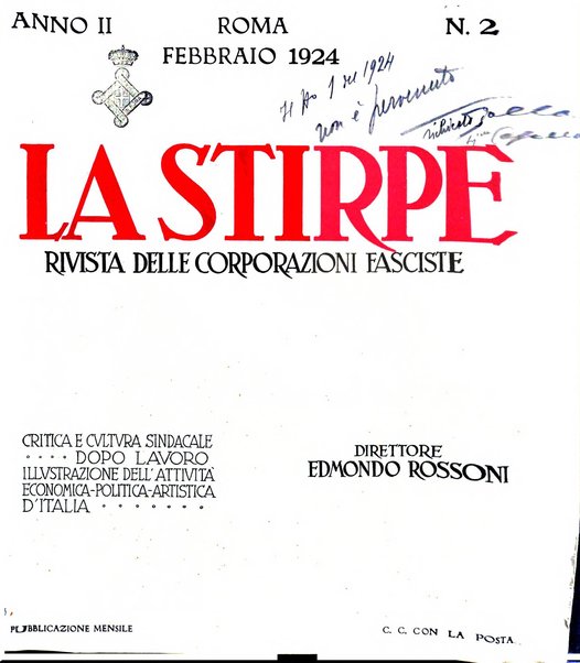 La stirpe rivista delle corporazioni fasciste